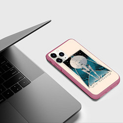 Чехол iPhone 11 Pro матовый Star Trek, цвет: 3D-малиновый — фото 2