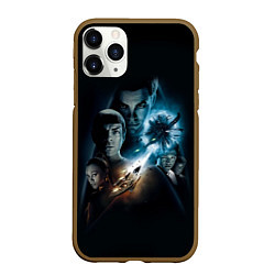 Чехол iPhone 11 Pro матовый Star Trek, цвет: 3D-коричневый
