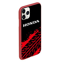 Чехол iPhone 11 Pro матовый HONDA ХОНДА, цвет: 3D-красный — фото 2