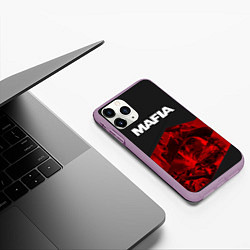 Чехол iPhone 11 Pro матовый Mafia, цвет: 3D-сиреневый — фото 2