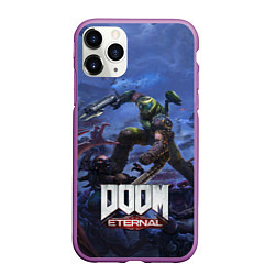 Чехол iPhone 11 Pro матовый Doom Eternal The Ancient Gods, цвет: 3D-фиолетовый