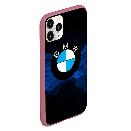 Чехол iPhone 11 Pro матовый BMW / 3D-Малиновый – фото 2