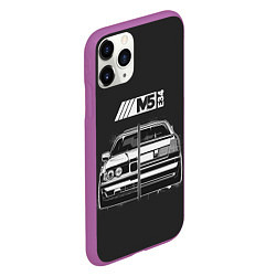 Чехол iPhone 11 Pro матовый BMW, цвет: 3D-фиолетовый — фото 2