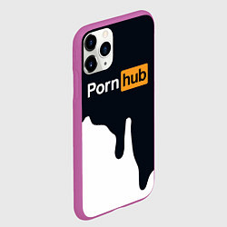 Чехол iPhone 11 Pro матовый Pornhub, цвет: 3D-фиолетовый — фото 2
