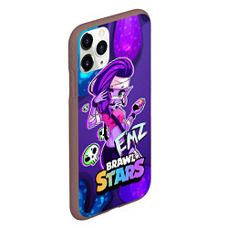 Чехол iPhone 11 Pro матовый Emz Brawl stars ЭМЗ, цвет: 3D-коричневый — фото 2