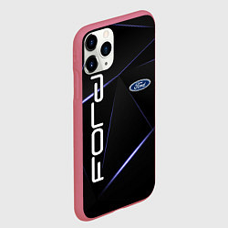 Чехол iPhone 11 Pro матовый FORD, цвет: 3D-малиновый — фото 2