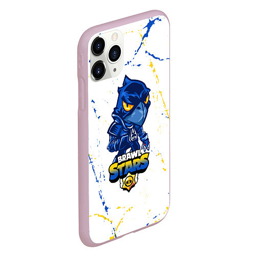 Чехол iPhone 11 Pro матовый BRAWL STARS CROW ВОРОН / 3D-Розовый – фото 2