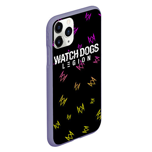 Чехол iPhone 11 Pro матовый WATCH DOGS LEGION ВОТЧ ДОГС / 3D-Серый – фото 2