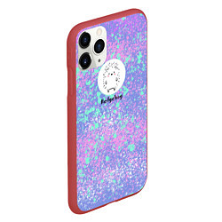 Чехол iPhone 11 Pro матовый Ёж, цвет: 3D-красный — фото 2