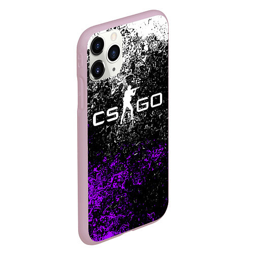 Чехол iPhone 11 Pro матовый CS GO / 3D-Розовый – фото 2