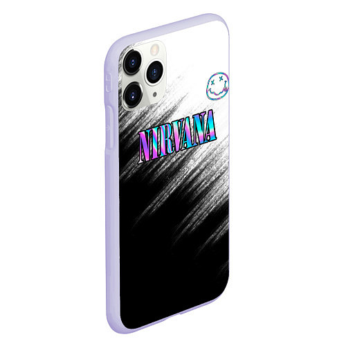 Чехол iPhone 11 Pro матовый Nirvana / 3D-Светло-сиреневый – фото 2