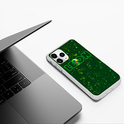 Чехол iPhone 11 Pro матовый BRAWL STARS LEON ЛЕОН, цвет: 3D-белый — фото 2