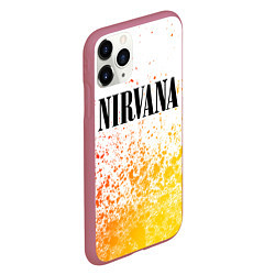 Чехол iPhone 11 Pro матовый NIRVANA НИРВАНА, цвет: 3D-малиновый — фото 2