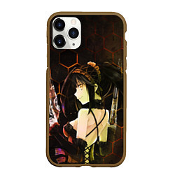 Чехол iPhone 11 Pro матовый Куруми Токисаки, цвет: 3D-коричневый