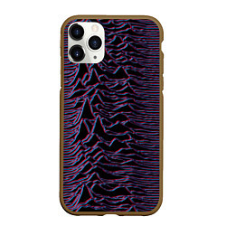 Чехол iPhone 11 Pro матовый Joy Division Glitch, цвет: 3D-коричневый