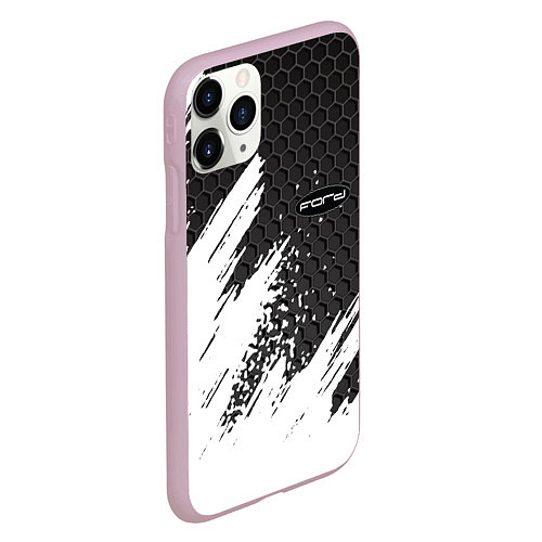 Чехол iPhone 11 Pro матовый FORD / 3D-Розовый – фото 2