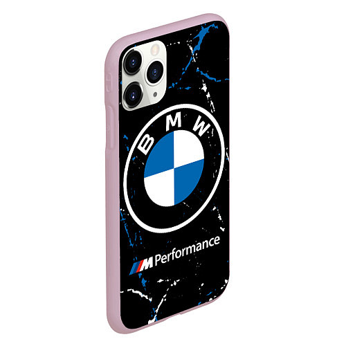 Чехол iPhone 11 Pro матовый BMW БМВ / 3D-Розовый – фото 2