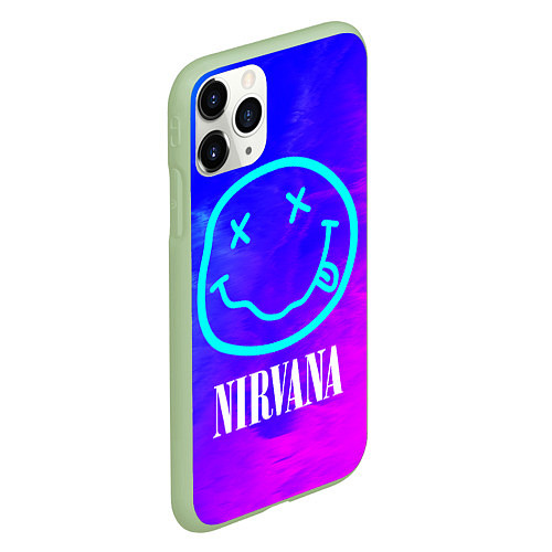 Чехол iPhone 11 Pro матовый NIRVANA НИРВАНА / 3D-Салатовый – фото 2