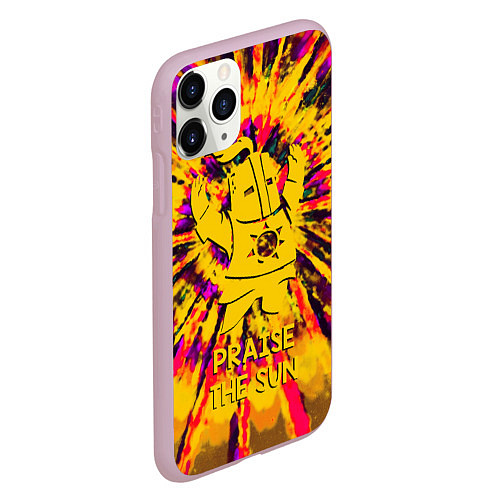 Чехол iPhone 11 Pro матовый DARK SOULS / 3D-Розовый – фото 2