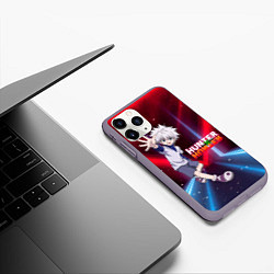Чехол iPhone 11 Pro матовый Киллуа Hunter x Hunter, цвет: 3D-серый — фото 2