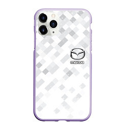 Чехол iPhone 11 Pro матовый MAZDA, цвет: 3D-светло-сиреневый