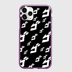 Чехол iPhone 11 Pro матовый JoJo Bizarre Adventure, цвет: 3D-фиолетовый