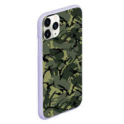 Чехол iPhone 11 Pro матовый Камуфляж, цвет: 3D-светло-сиреневый — фото 2