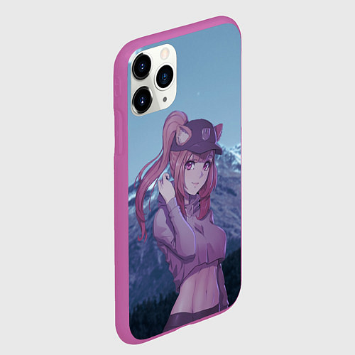 Чехол iPhone 11 Pro матовый Рафталия / 3D-Фиолетовый – фото 2