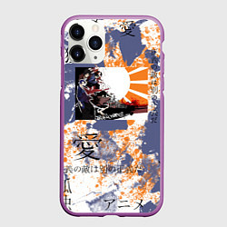 Чехол iPhone 11 Pro матовый Самурай Чамплу, цвет: 3D-фиолетовый
