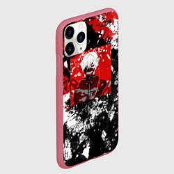 Чехол iPhone 11 Pro матовый Кен канеки, цвет: 3D-малиновый — фото 2