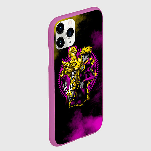 Чехол iPhone 11 Pro матовый JoJo Bizarre Adventure / 3D-Фиолетовый – фото 2