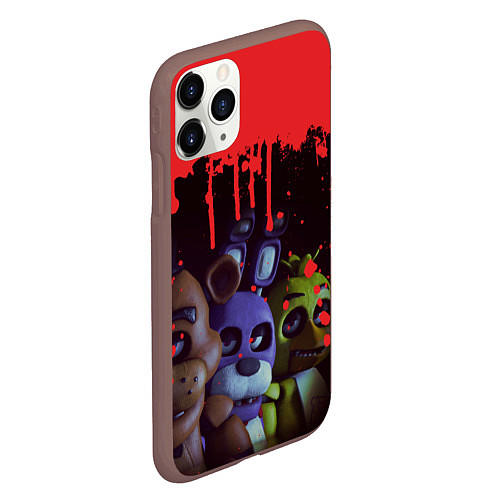 Чехол iPhone 11 Pro матовый Five Nights At Freddys / 3D-Коричневый – фото 2