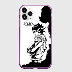 Чехол iPhone 11 Pro матовый JoJo Bizarre Adventure, цвет: 3D-фиолетовый