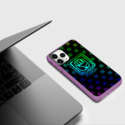 Чехол iPhone 11 Pro матовый JoJo Bizarre Adventure, цвет: 3D-фиолетовый — фото 2