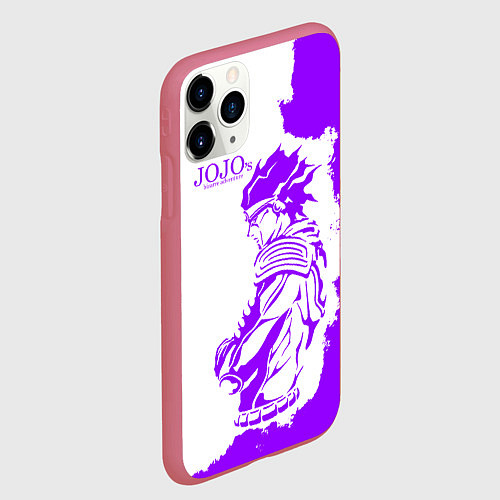 Чехол iPhone 11 Pro матовый JoJo Bizarre Adventure / 3D-Малиновый – фото 2
