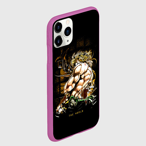 Чехол iPhone 11 Pro матовый JoJo Bizarre Adventure / 3D-Фиолетовый – фото 2