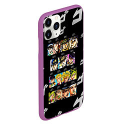 Чехол iPhone 11 Pro матовый JoJo Bizarre Adventure, цвет: 3D-фиолетовый — фото 2