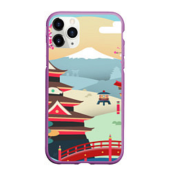 Чехол iPhone 11 Pro матовый Tokyo, цвет: 3D-фиолетовый