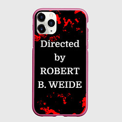 Чехол iPhone 11 Pro матовый Directed by ROBERT B WEIDE, цвет: 3D-малиновый