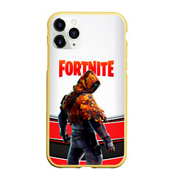 Чехол iPhone 11 Pro матовый FORTNITE GAME, цвет: 3D-желтый