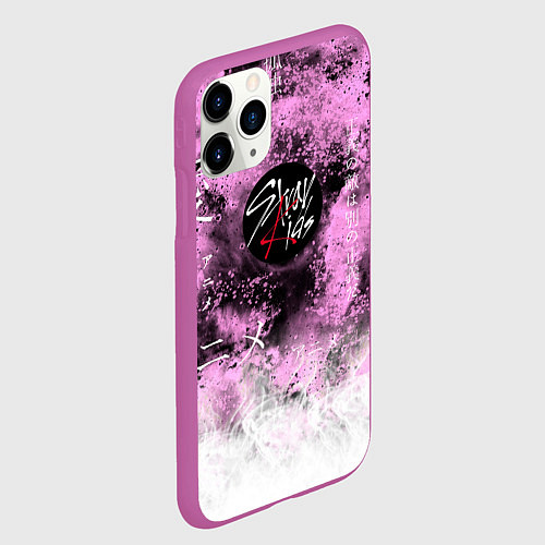 Чехол iPhone 11 Pro матовый Stray kids / 3D-Фиолетовый – фото 2