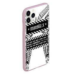 Чехол iPhone 11 Pro матовый Monsta X, цвет: 3D-розовый — фото 2