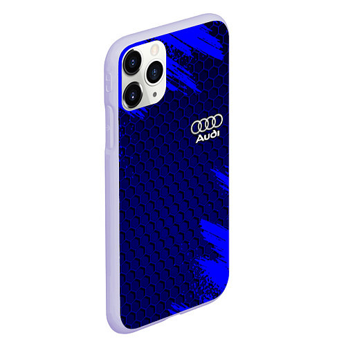 Чехол iPhone 11 Pro матовый AUDI / 3D-Светло-сиреневый – фото 2