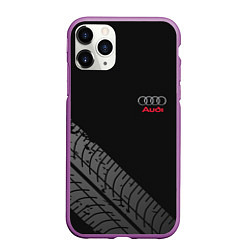 Чехол iPhone 11 Pro матовый AUDI, цвет: 3D-фиолетовый