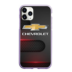 Чехол iPhone 11 Pro матовый CHEVROLET, цвет: 3D-светло-сиреневый