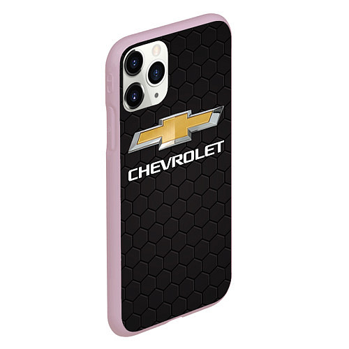 Чехол iPhone 11 Pro матовый CHEVROLET / 3D-Розовый – фото 2