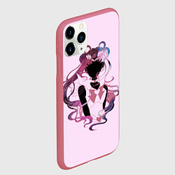 Чехол iPhone 11 Pro матовый Космическая Сейлор Мун, цвет: 3D-малиновый — фото 2