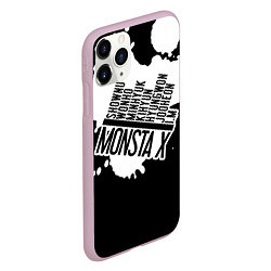 Чехол iPhone 11 Pro матовый Monsta X, цвет: 3D-розовый — фото 2