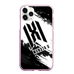 Чехол iPhone 11 Pro матовый Monsta X, цвет: 3D-розовый