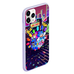 Чехол iPhone 11 Pro матовый SONIC RETRO, цвет: 3D-светло-сиреневый — фото 2